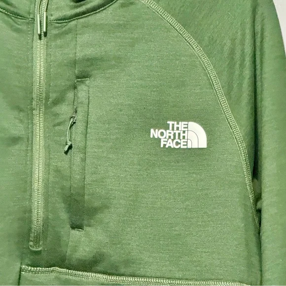 The North Face Canyonlands Half Zip Mens Green Long Sleeve Athleisure Sweatshirt - Picture 4 of 11